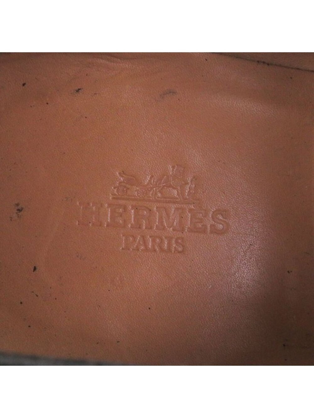 ★SOLD★ Hermes John Lobb Museum Calf Leather Wingtip Medallion Dress Shoes Brown - Picture 7 of 10